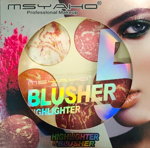 5-in-1 Msyaho Professional Makeup Palette – 3d Highlighter, Blusher, Contour, Bronzer & Illuminator All-in-one Kit