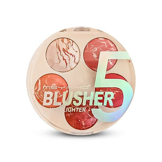 5-in-1 Msyaho Professional Makeup Palette – 3d Highlighter, Blusher, Contour, Bronzer & Illuminator All-in-one Kit